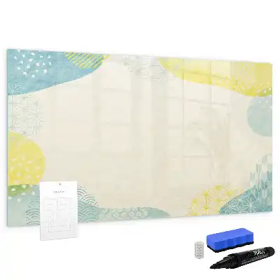 Quadro magnético para desenhar com moldura decorada