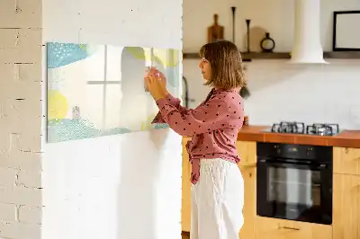 Quadro magnético para desenhar com moldura decorada