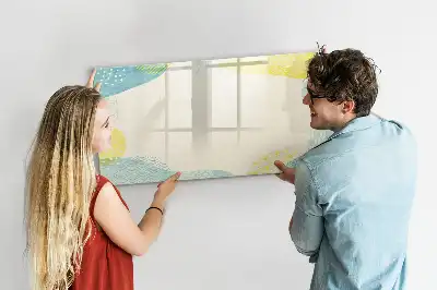 Quadro magnético para desenhar com moldura decorada