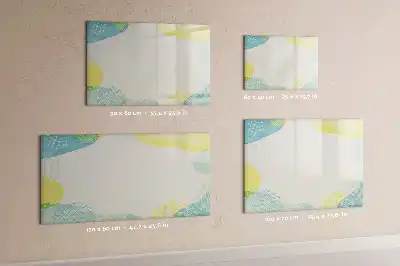 Quadro magnético para desenhar com moldura decorada