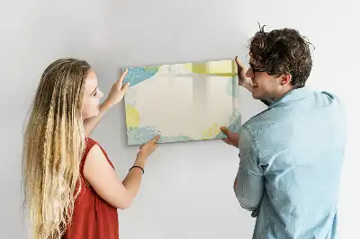 Quadro magnético para desenhar com moldura decorada