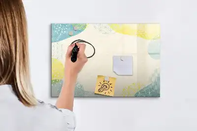 Quadro magnético para desenhar com moldura decorada