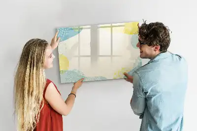 Quadro magnético para desenhar com moldura decorada