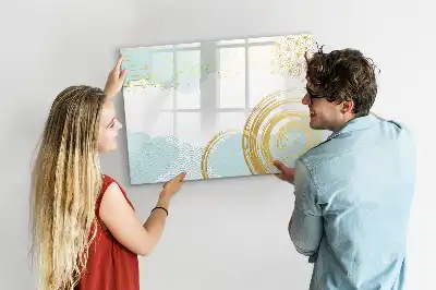 Quadro magnético para desenhar com padrão decorativo