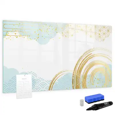 Quadro magnético para desenhar com padrão decorativo