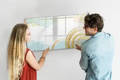 Quadro magnético para desenhar com padrão decorativo