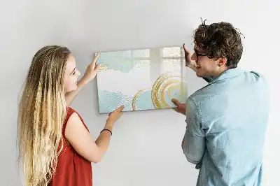 Quadro magnético para desenhar com padrão decorativo
