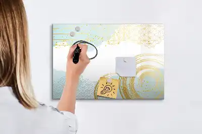 Quadro magnético para desenhar com padrão decorativo