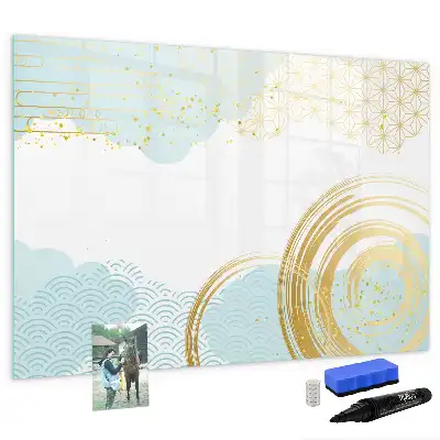 Quadro magnético para desenhar com padrão decorativo