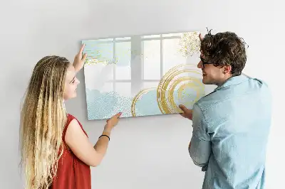 Quadro magnético para desenhar com padrão decorativo
