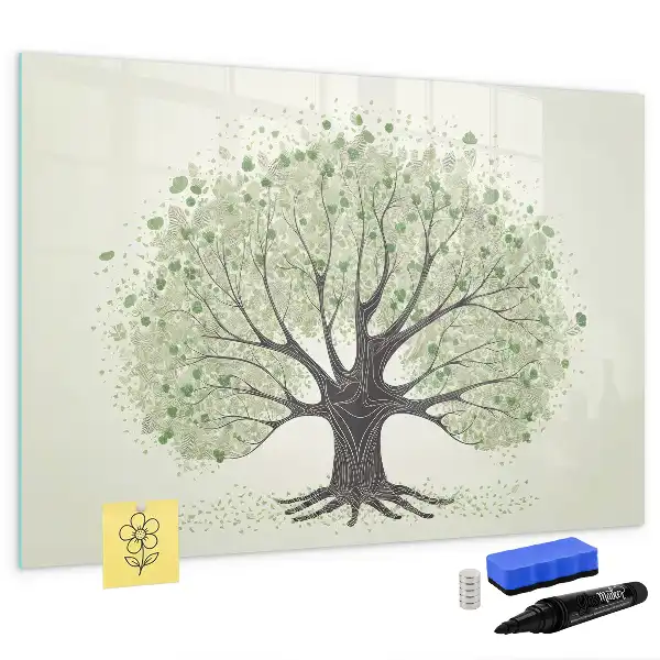 Quadro magnético para desenhar tema árvore da natureza grande