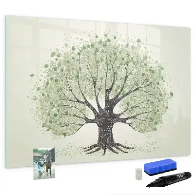 Quadro magnético para desenhar tema árvore da natureza grande