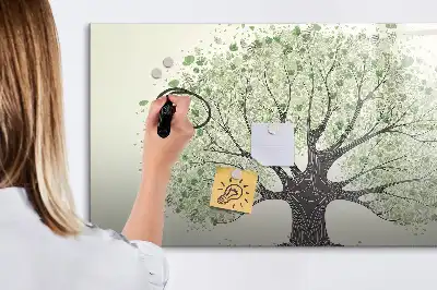 Quadro magnético para desenhar tema árvore da natureza grande