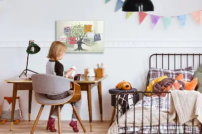 Quadro magnético para desenhar tema árvore da natureza grande