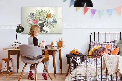 Quadro magnético para desenhar tema árvore da natureza grande