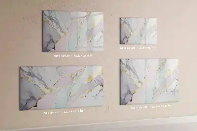 Quadro magnético para desenho com padrão de mármore
