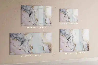 Quadro magnético para escrever na cor mármore
