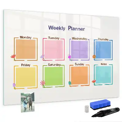 Planner semanal quadro magnético para desenhar