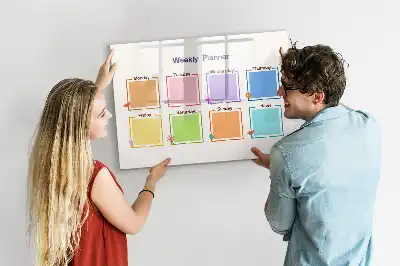 Planner semanal quadro magnético para desenhar