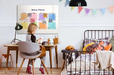 Planner semanal quadro magnético para desenhar