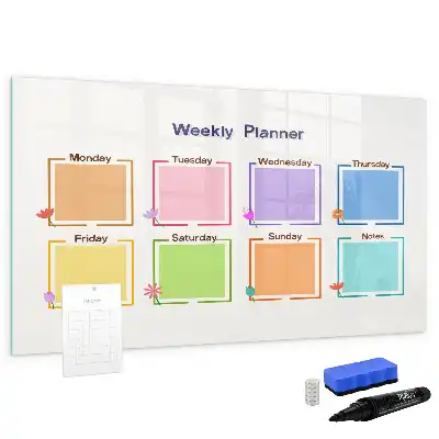 Planner semanal quadro magnético para desenhar