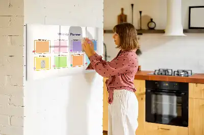 Planner semanal quadro magnético para desenhar