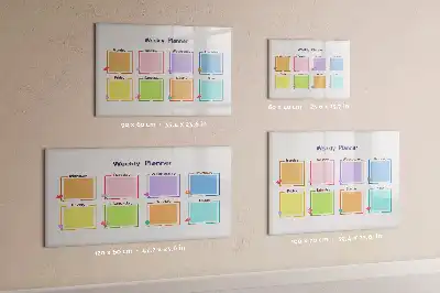 Planner semanal quadro magnético para desenhar