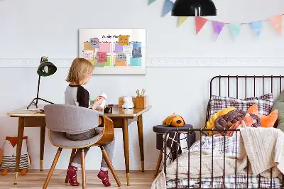 Planner semanal quadro magnético para desenhar