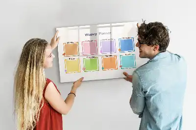 Planner semanal quadro magnético para desenhar