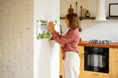 Quadro magnético para horário escolar de escrever