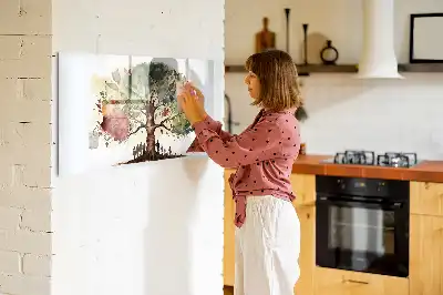 Quadro magnético para desenhar modelo árvore genealógica