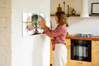 Quadro magnético para desenhar modelo árvore genealógica