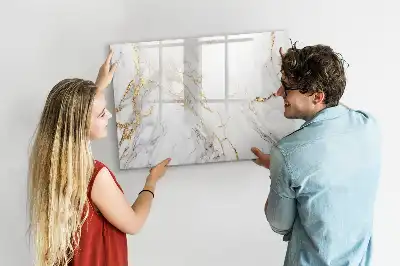 Quadro magnético para desenhar acabamento decorativo em mármore