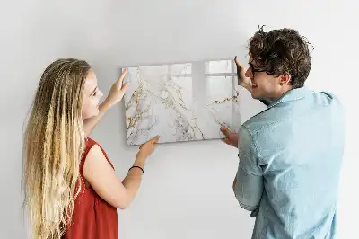 Quadro magnético para desenhar acabamento decorativo em mármore