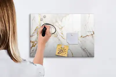 Quadro magnético para desenhar acabamento decorativo em mármore