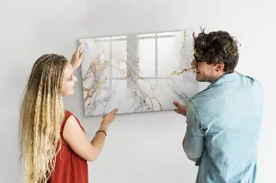 Quadro magnético para desenhar acabamento decorativo em mármore