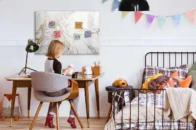 Quadro magnético para desenhar acabamento decorativo em mármore