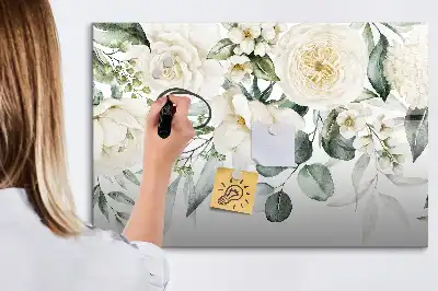 Quadro magnético para desenhar modelo flores