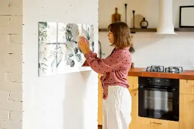Quadro magnético para desenhar modelo flores