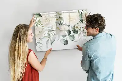 Quadro magnético para desenhar modelo flores