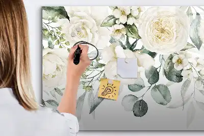Quadro magnético para desenhar modelo flores
