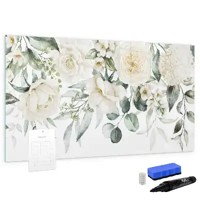 Quadro magnético para desenhar modelo flores