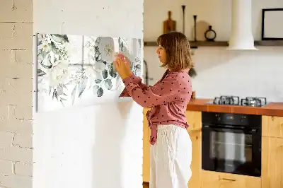 Quadro magnético para desenhar modelo flores
