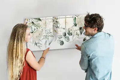 Quadro magnético para desenhar modelo flores