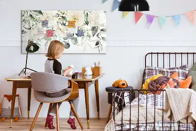 Quadro magnético para desenhar modelo flores