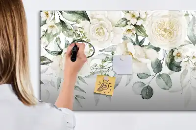 Quadro magnético para desenhar modelo flores