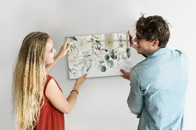 Quadro magnético para desenhar modelo flores