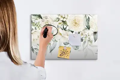 Quadro magnético para desenhar modelo flores