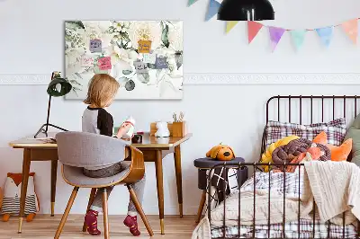 Quadro magnético para desenhar modelo flores