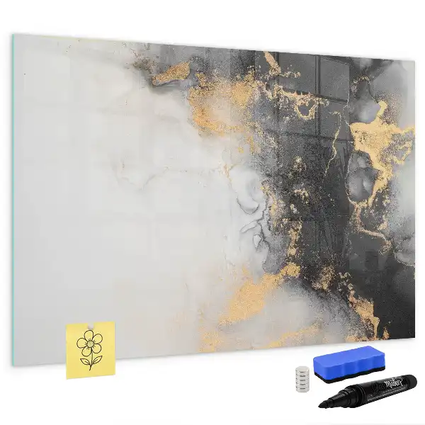 Quadro magnético para escrita na cor mármore